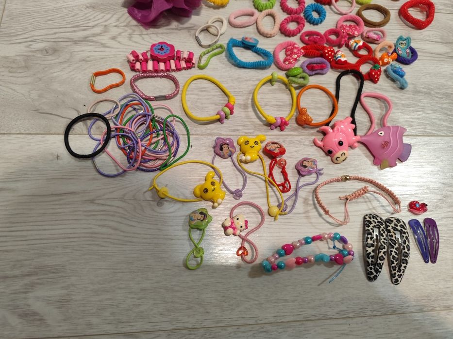 Gumki szczotka opaski spinki Disney księżniczki