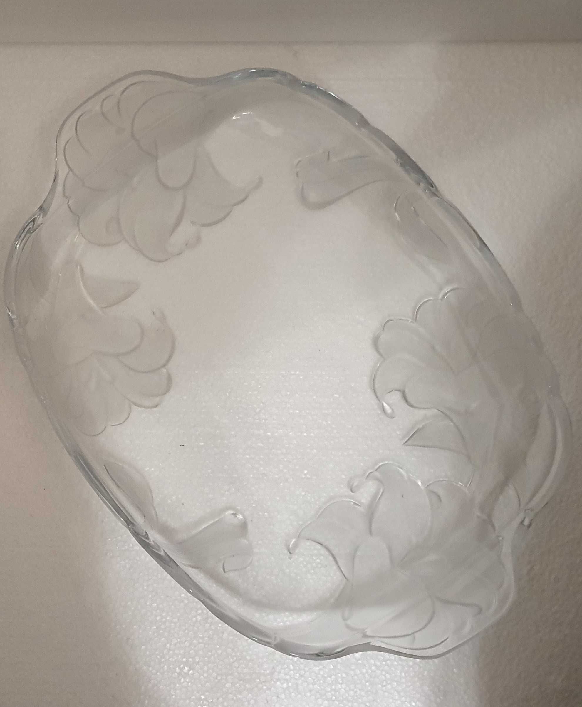 Travessa de Cristal Floral - Crystal Clear Studios Japan - Anos 70
