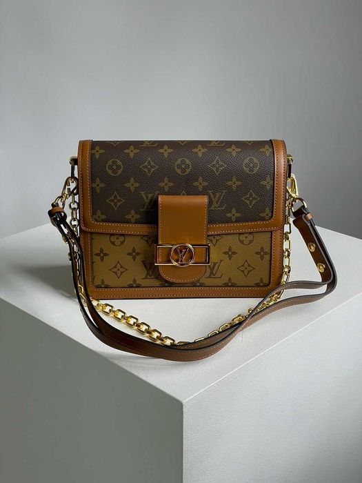 Сумка Louis Vuitton Dauphine MM Bag Brown LUXE