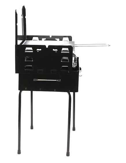 Grill ogrodowy turystyczny przenosny 43x32x73cm stal nierdzewna