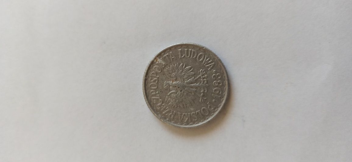 Moneta 1 zł kolekcjonerska z 1983 roku