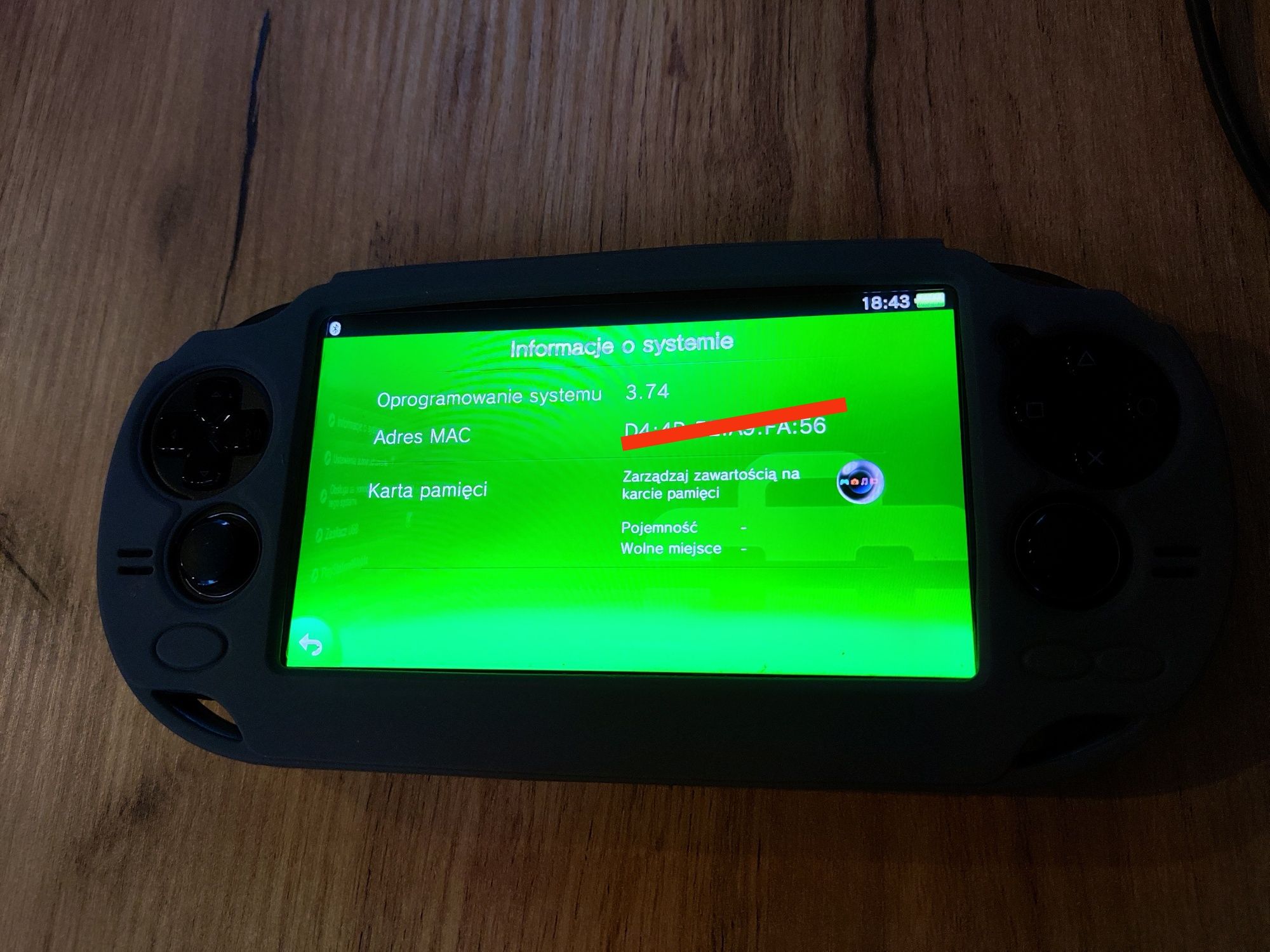 Konsola Sony Playstation Vita PSV Oled+ Karta 8Gb Oryginalna Ładowarka