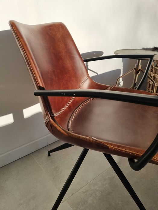 stylowe krzesło ze skóry REZERWACJA