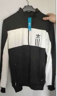 Nowa bluza czarno-biała Adidas rozmiar XL