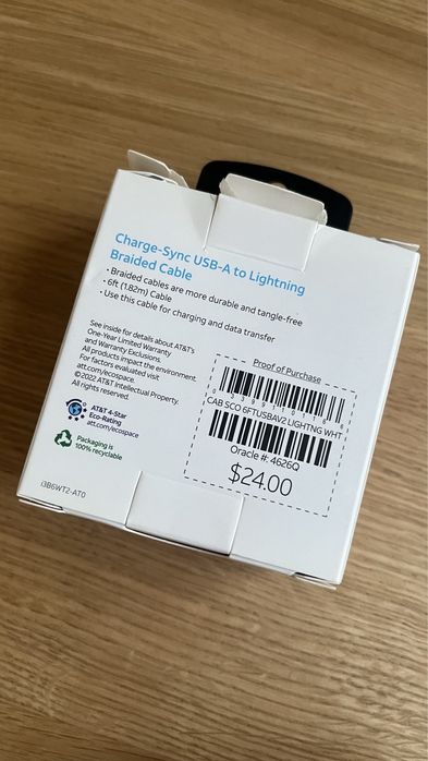 Kabel USB A to Lightning