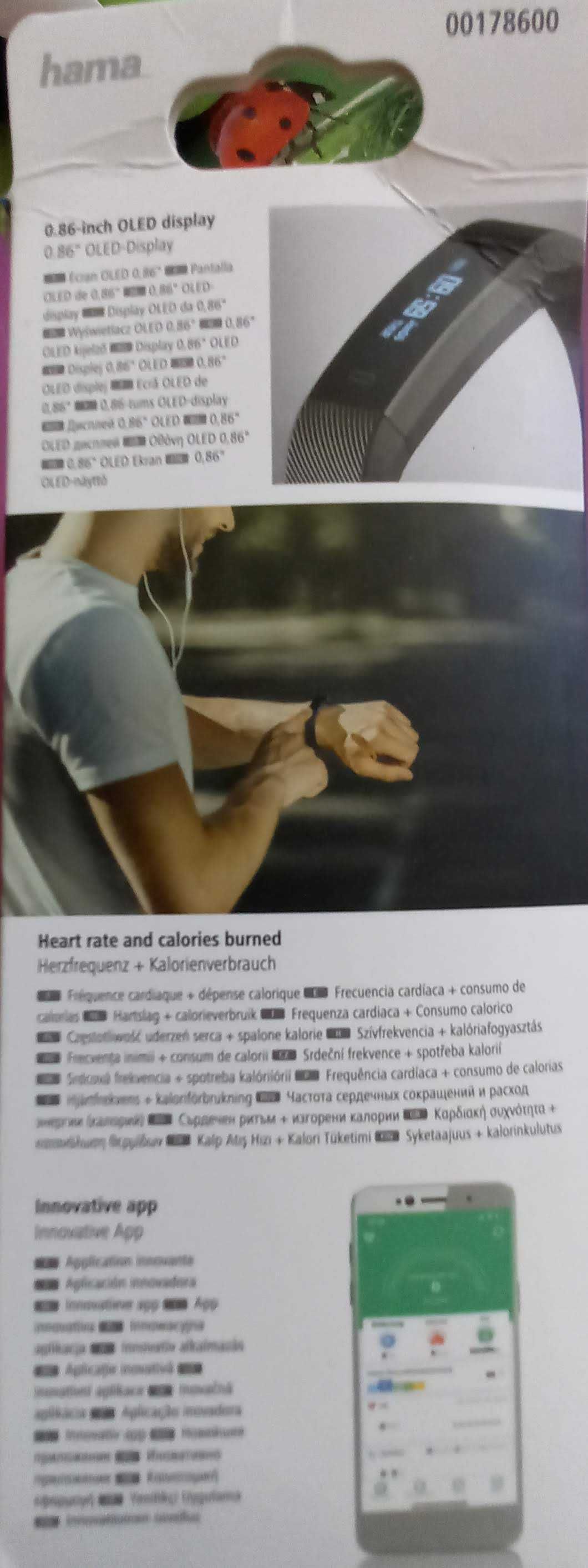 opaska sportowa smartband zegarek Hama fit