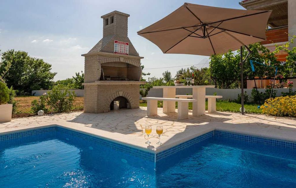 Wakacje 2026, Chorwacja, okolice NIN, dom z basenem dla 10 osób