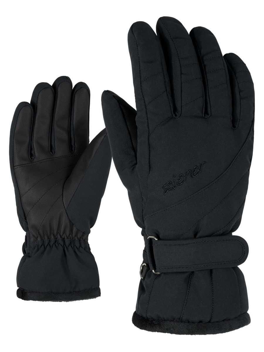 Rękawice narciarskie Ziener Kileni rozmiar 7 czarne rękawiczki zimowe