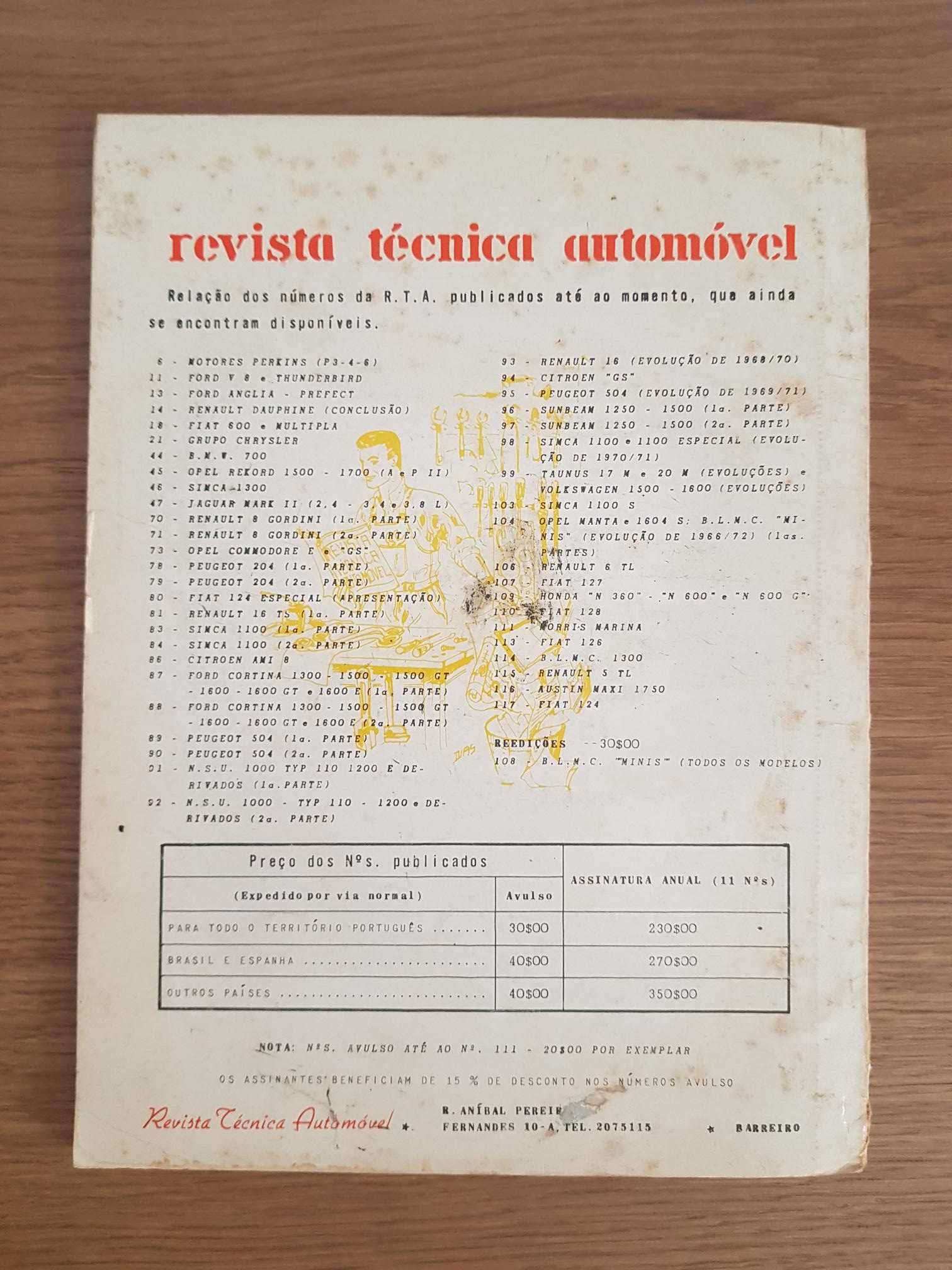 Revista Técnica Automóvel Nº117 (Ano:1974)