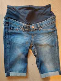 Krótkie spodenki ciążowe H&M, rozmiar XS, 34, jeansy, szorty