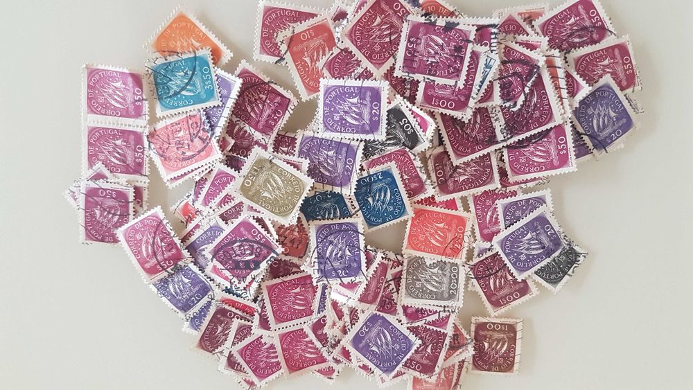 50 Selos Caravela Antigos