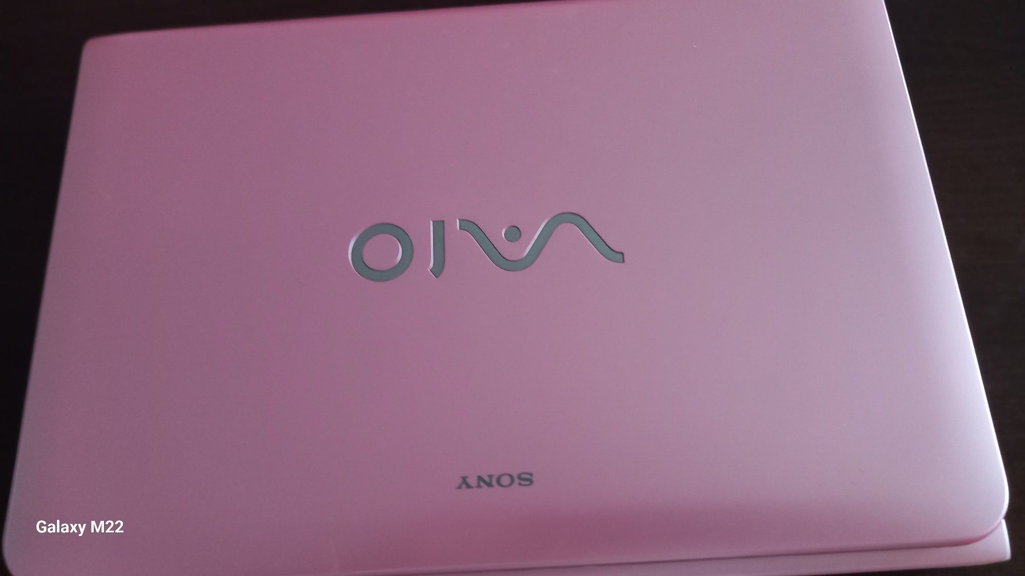 Laptop mini różowy  Sony Vaio wymiary  21x29  cm