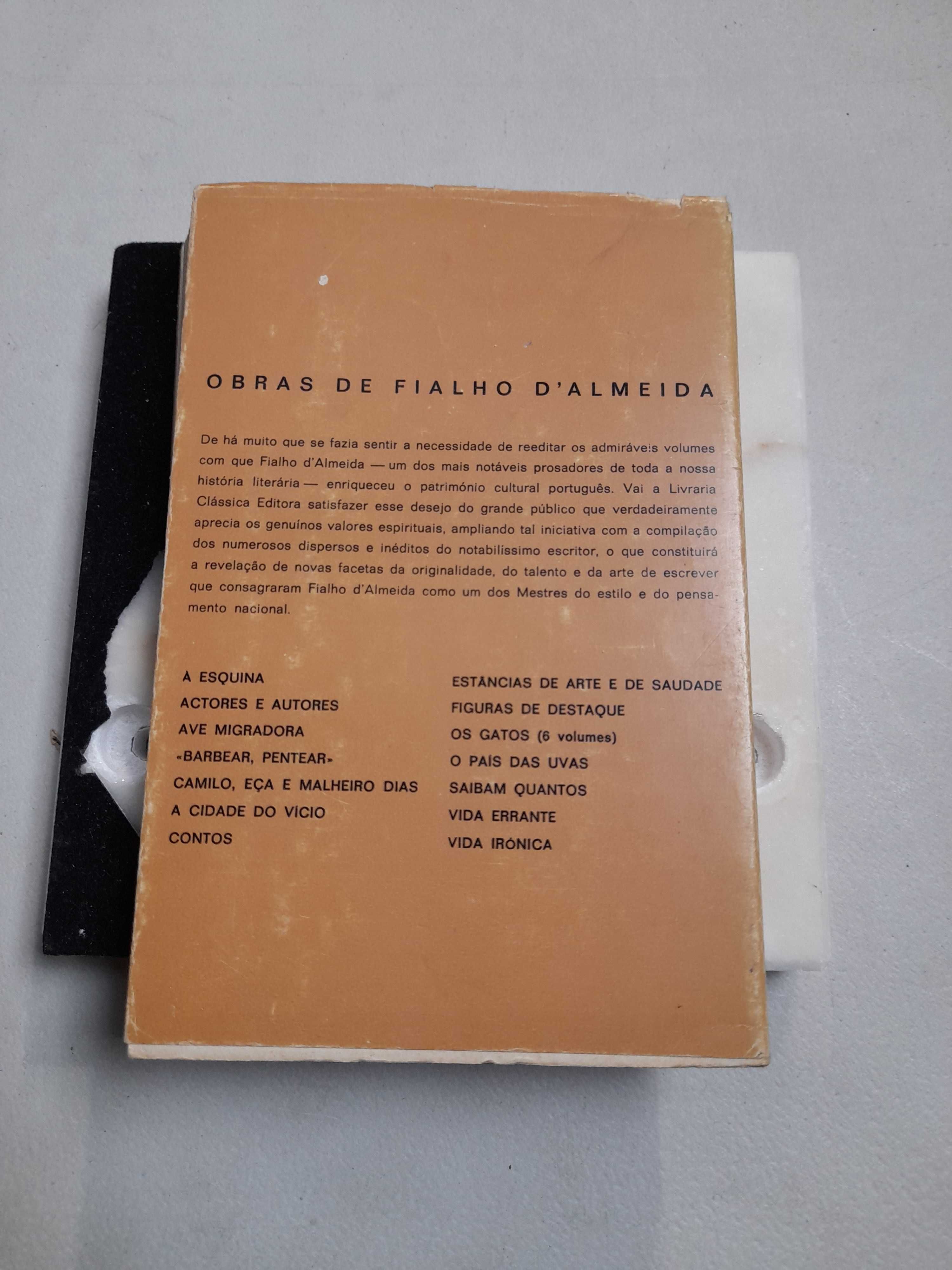 Livro  Ref Cx B- fialho d almeida - contos