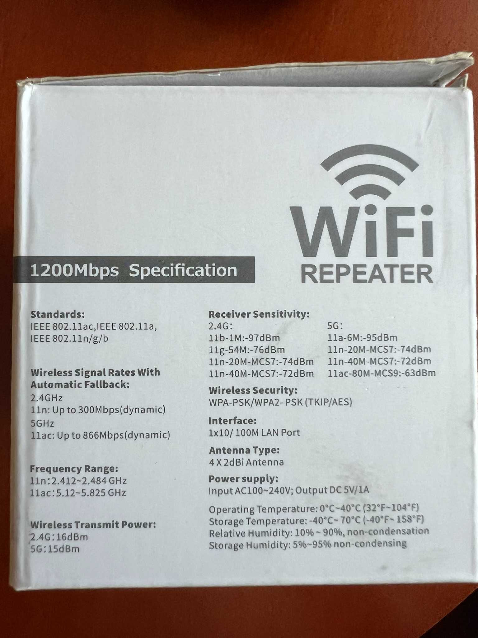 Nowy repeater wzmacniacz sygnału 2.4GHz 5GHz