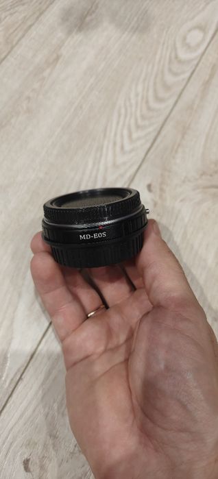 Перехідник, адаптер Minolta MD – Canon EF з лінзою