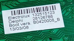 Painel placa modulo de comando para Electrolux Inspire 7KG EWF 10480