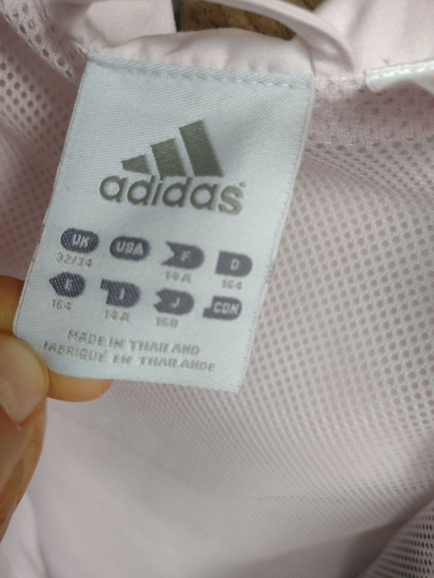 Adidas damska kurtka wiatrówka XS/S bladoróżowa