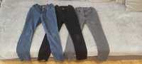 Zestaw 3 paty Jeans'ów chłopięcych H&M roz 134