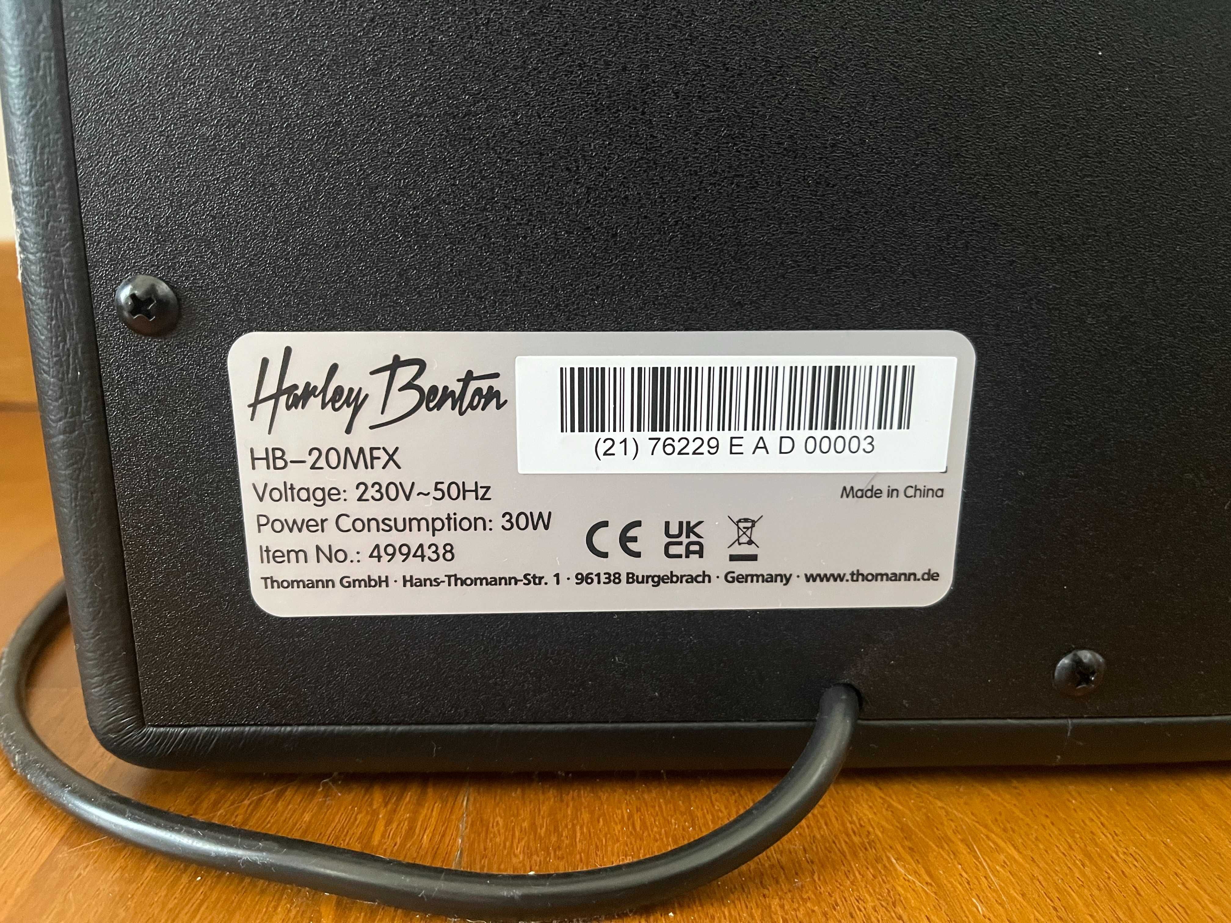 Wzmaczniacz Harley Benton HB-20MFX (20W) stan idealny !