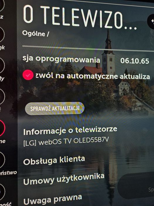 Telewizor Lg oled 55B7V" z problemem