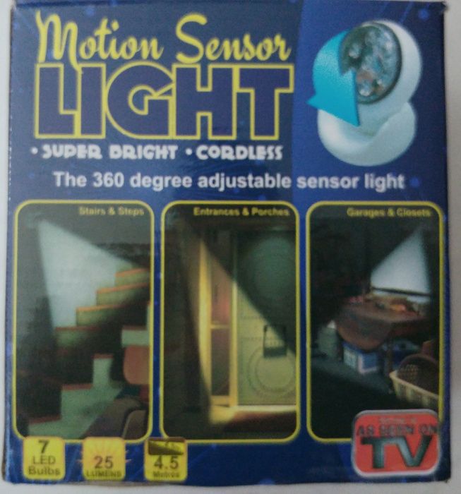Lâmpada de Parede LEDs Sensor De Movimento Ativado Sem Fio Luz Lâmpad