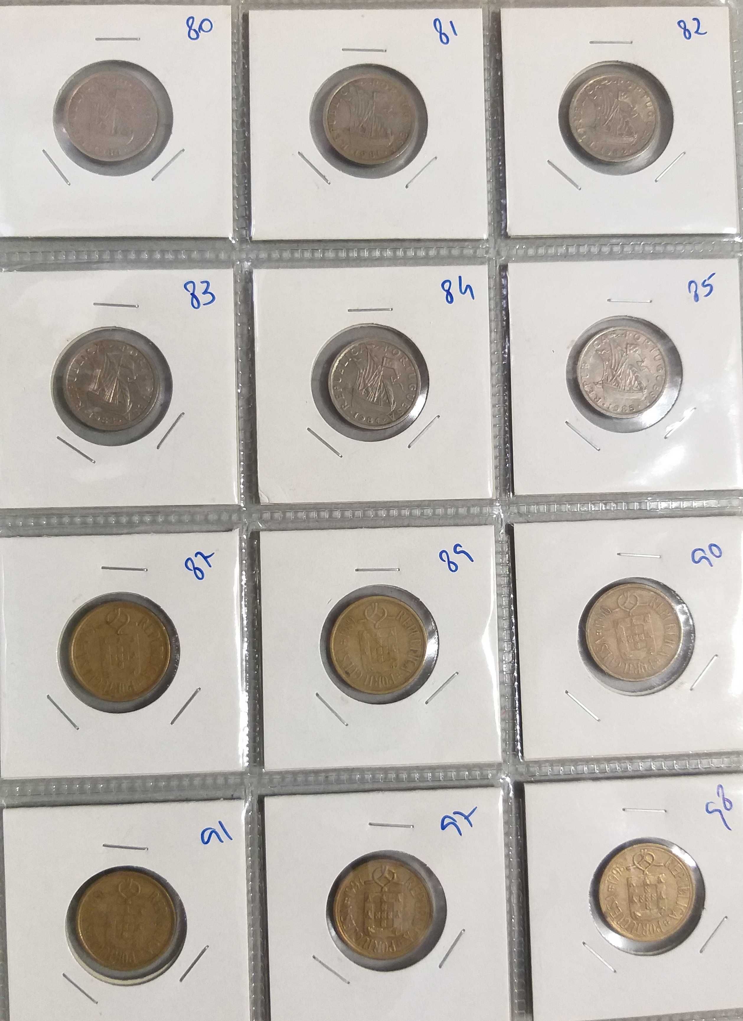 Lote de 48 moedas Republica portuguesa + Estrangeiras Todas Diferentes