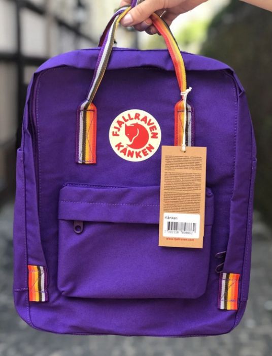 Рюкзак Fjallraven Kanken Канкен Rainbow 16л