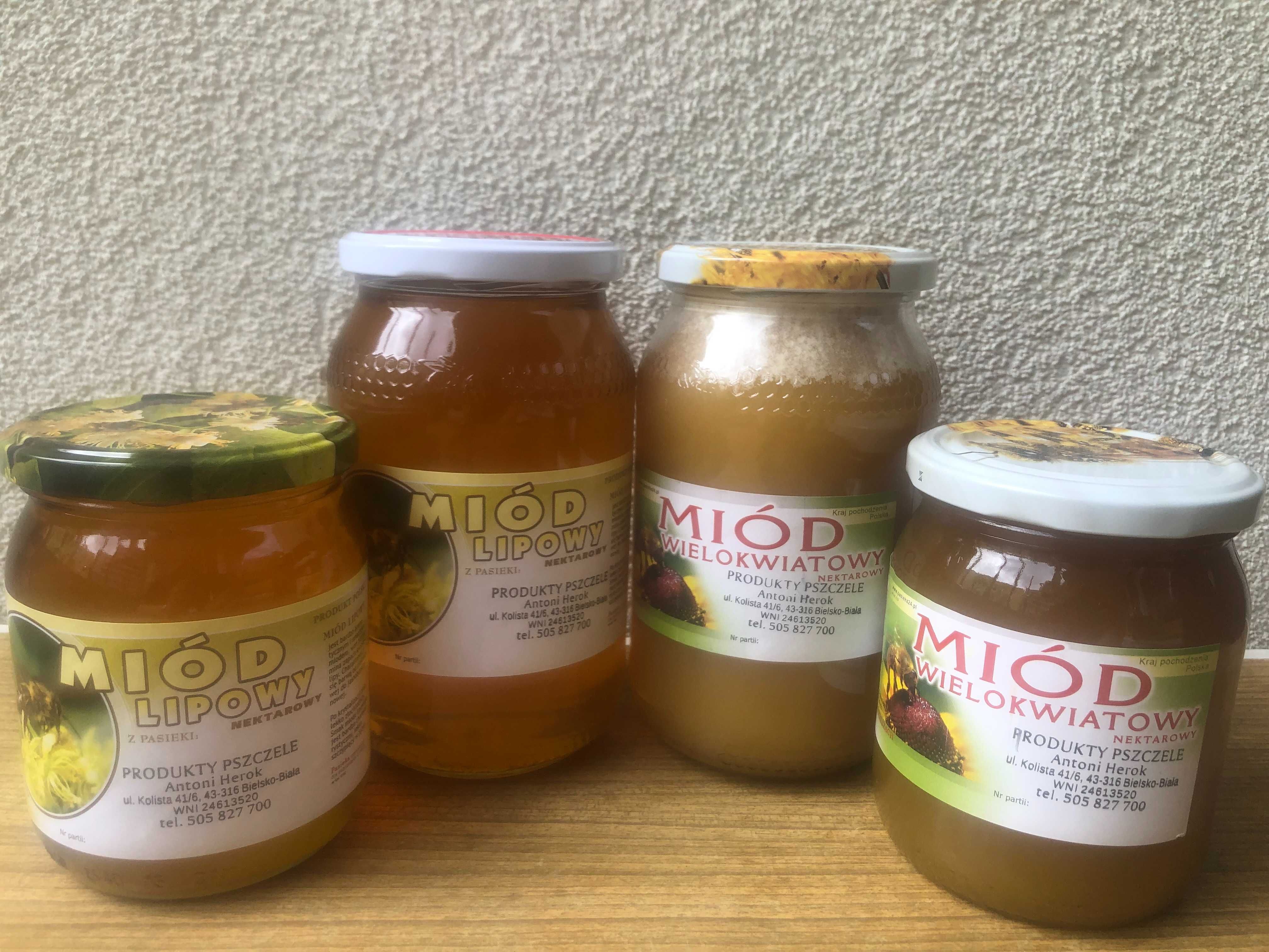Miód wielokwiatowy - słoik średni 700g
