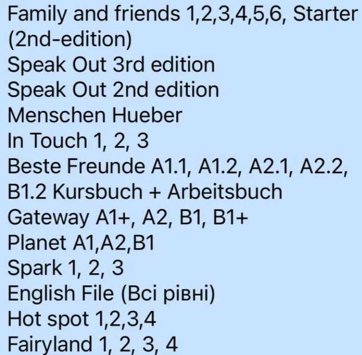 Family and friends 1,2,3,4,5,6, Starter (2nd-edition)