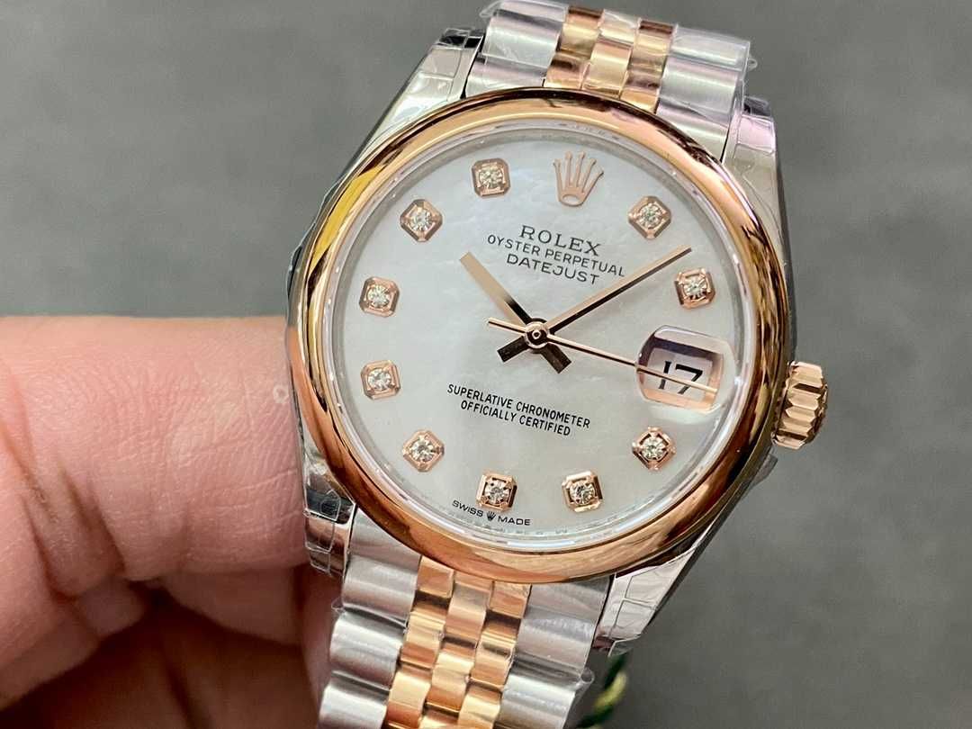 Damski zegarek Rolex Datejust 31MM MOP ze szwajcarskim mechanizmem