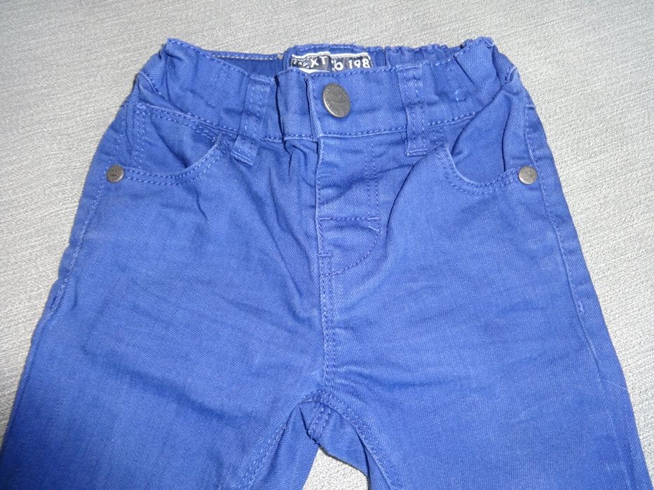 Классные синие штаны джинсы на мальчика девочку 6-9 мес 68-74см
