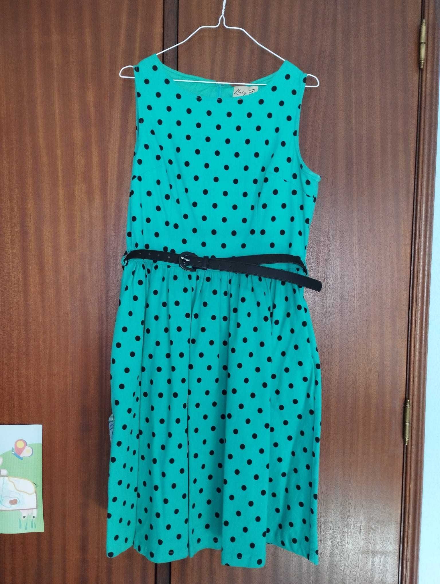 vestido bolinhas vintage