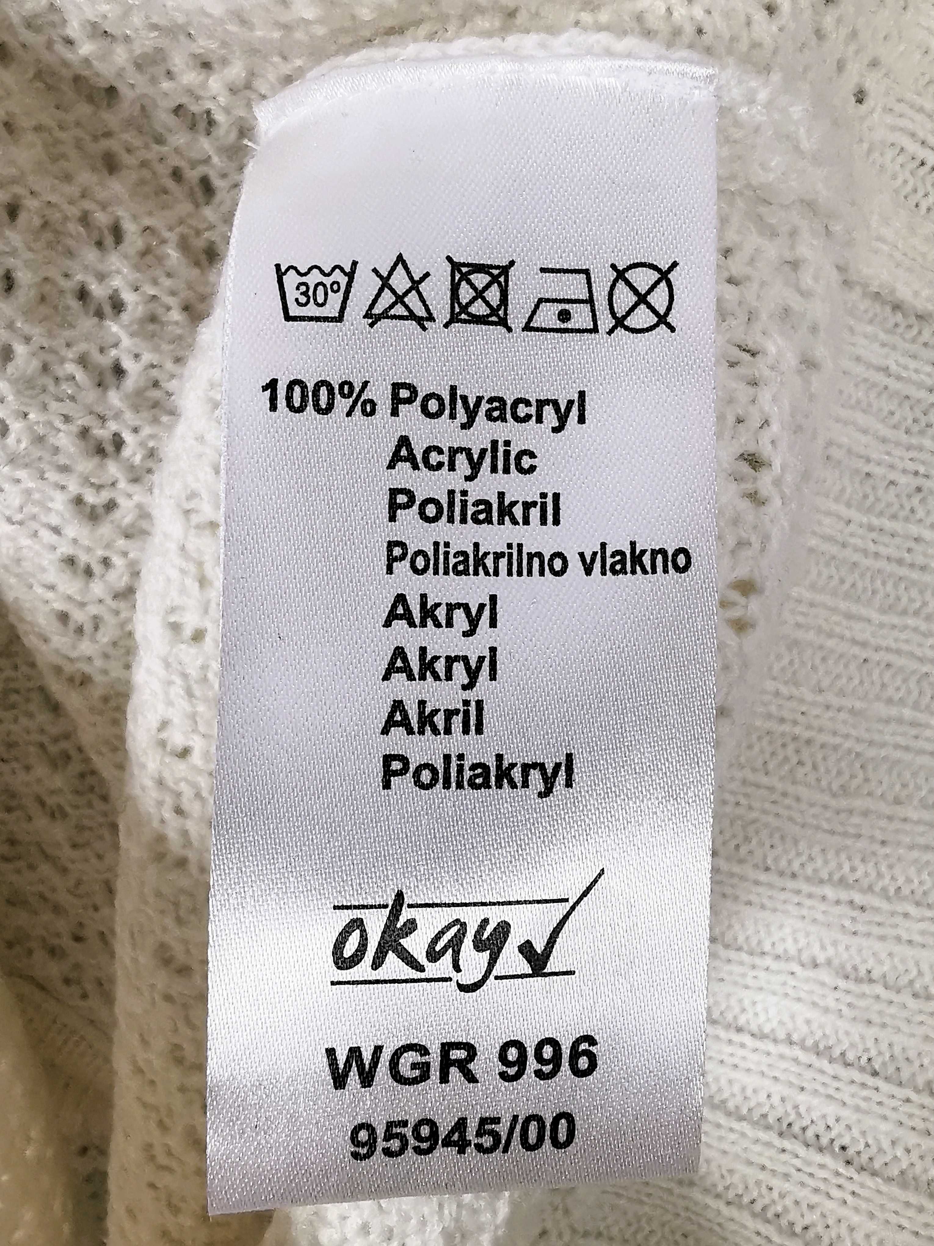 Jasny krótki sweterek