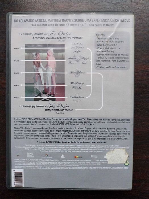 DVD “Cremaster 3 - The order”, de Matthew Barney. Muito raro.