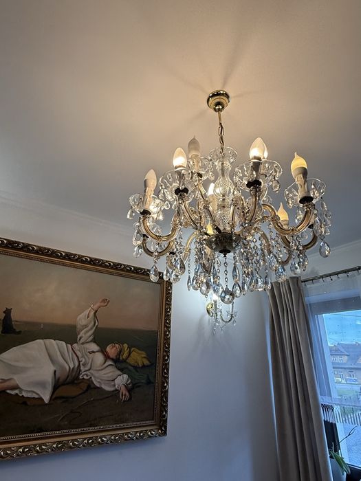 ŻYRANDOL i KINKIETY Palacowy kryształowa antyk Maria Teresa - DOSTĘPNY