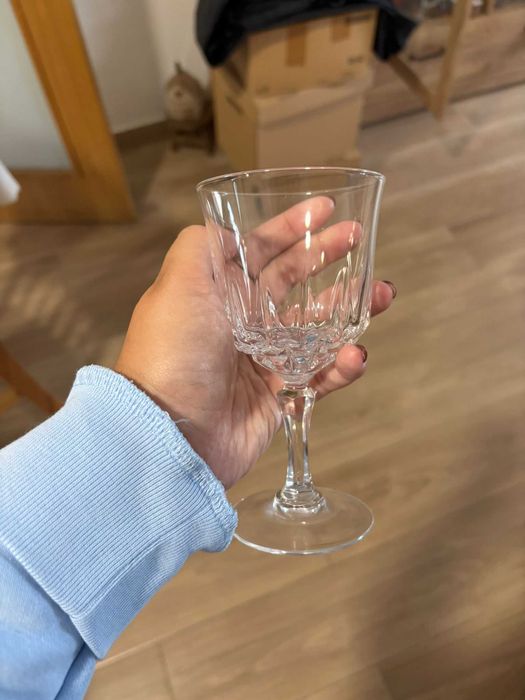 Conjunto de copos de Cristal D’Arques