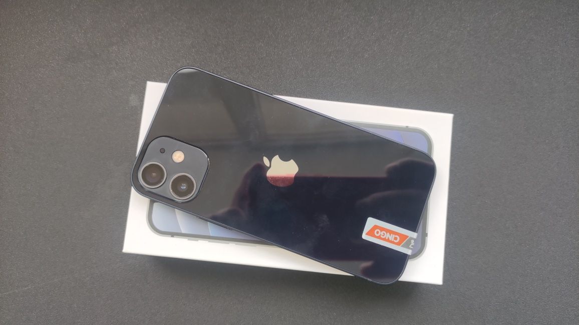 IPhone 12 mini 256 gb black, як новий, неверлок, скло, чохол, бж