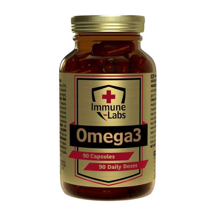 Омега 3 жирные кислоты Immune Labs Рыбий жир Omega-3 90 капсул