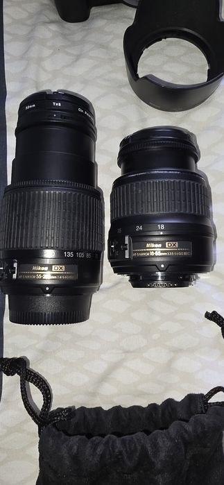 Nikon d60 com 2 lentes 18/55 e 55/200