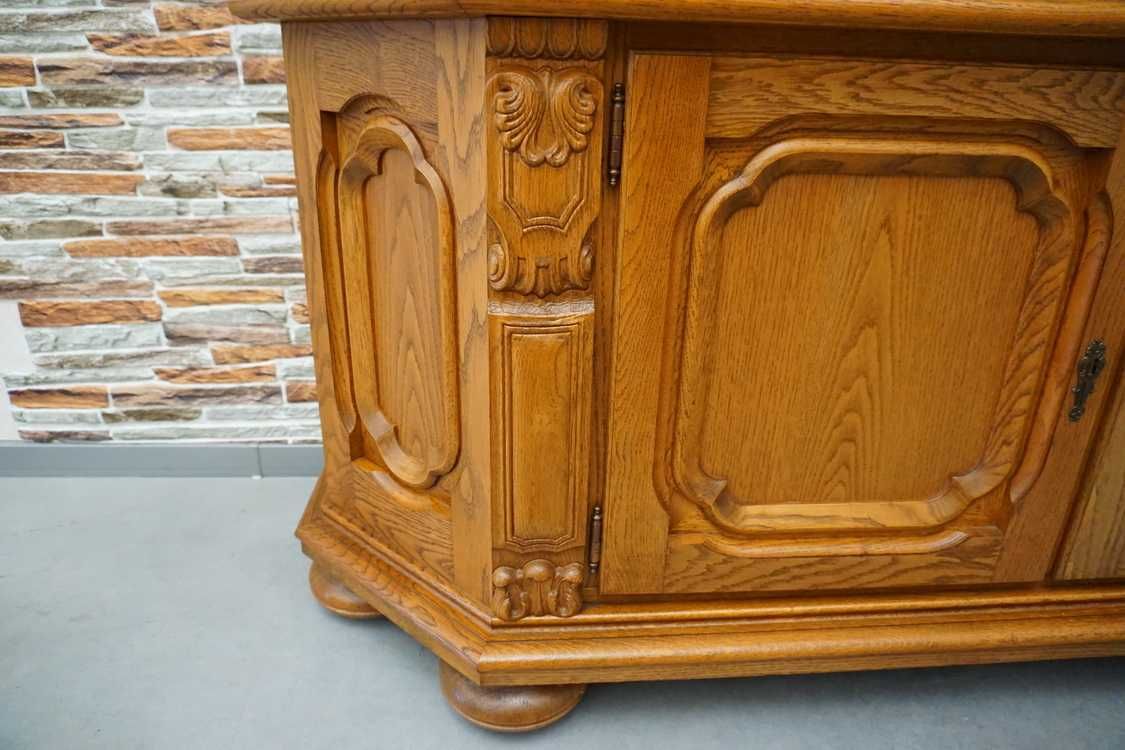 Witryna z komodą szybki szlifowane podświetlana szer. 170 cm  (p-728)