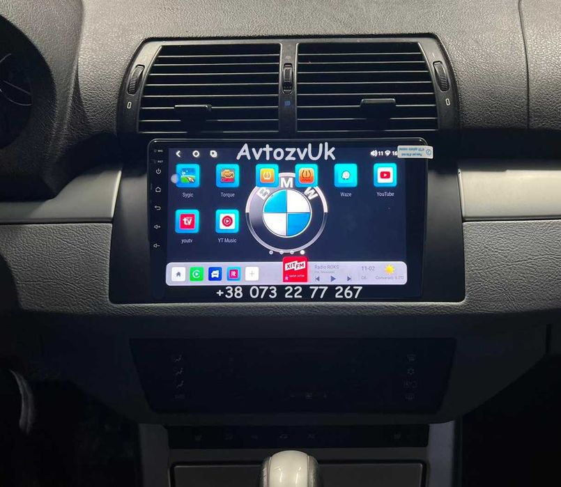 Магнитола BMW М е53 e39 e38 X5 2 din дин GPS USB DVD e53 Android 14