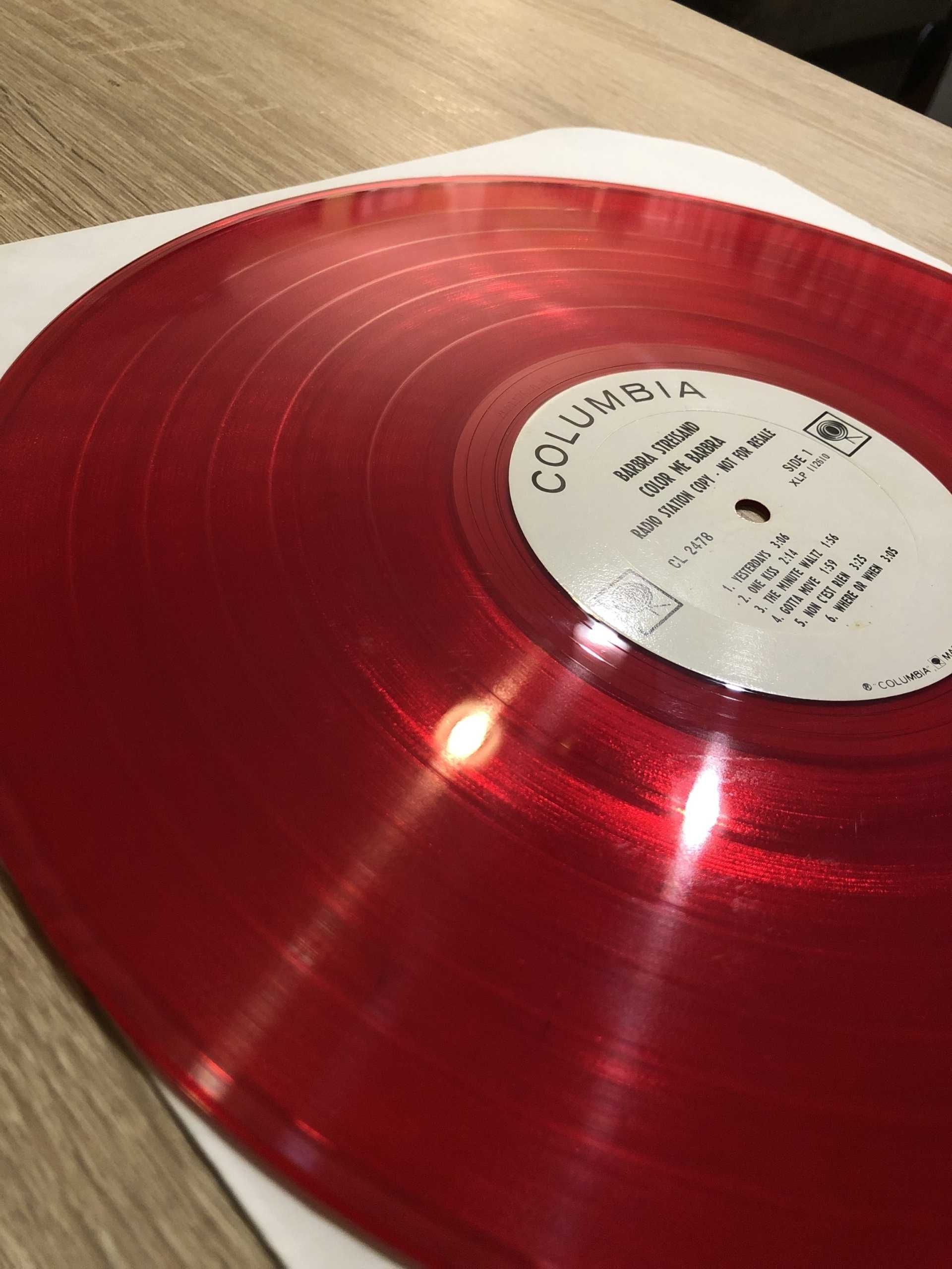 Barbra Streisand Color Me Barbra Red czerwony USA LP