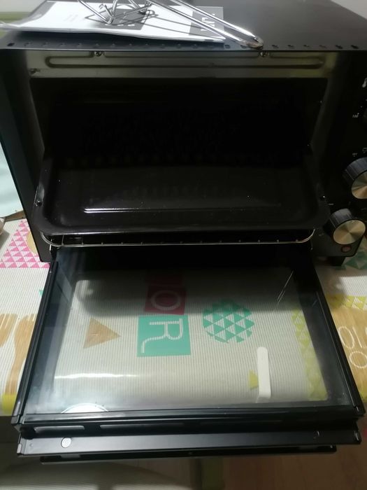 Mini forno flama preto 18 litros