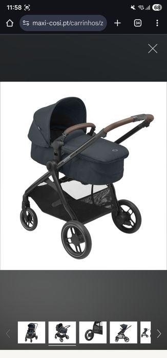 Carrinho de  bebé Maxi-Cosi Zelia 3 + Cadeira auto