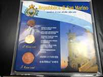 2006 - Set Anual Centimos San Marino com livro e carteira protetora