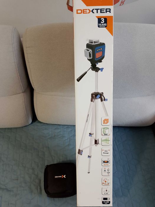 Poziomica Laserowa DEXTER 360+ statyw