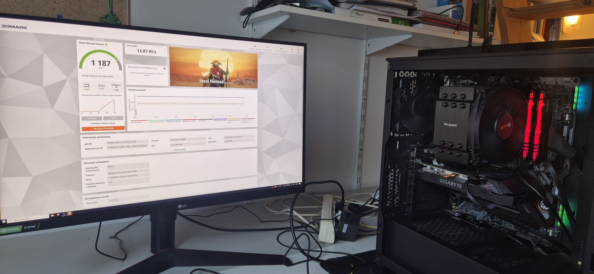 Komputer stacjonarny - i5-10400F / 16GB RAM / 1TB NVMe /GTX 1660 SUPER