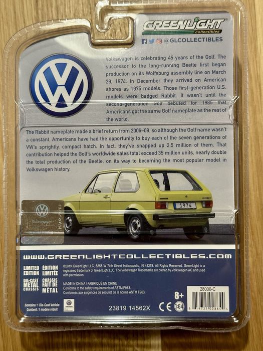 Greenlight Volkswagen Golf Mk1