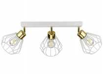 Nowoczesna lampa plafon LOFT z drucianymi kloszami.