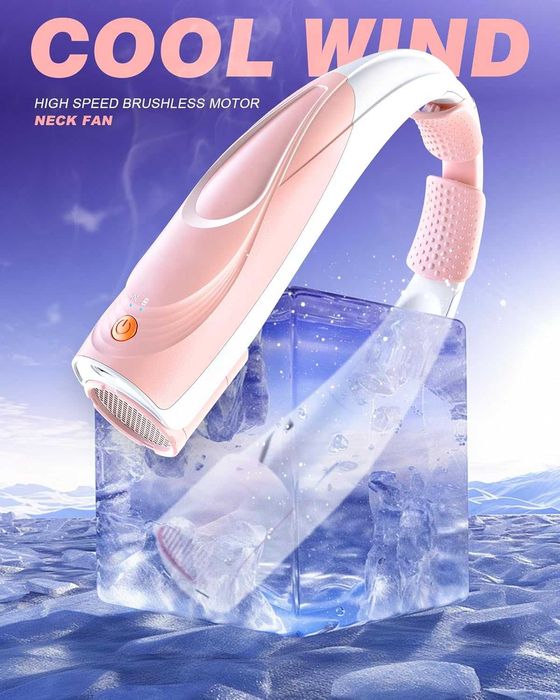 Wentylator na szyję, kark przenośny wentylator 6000 mAh USB-C, cichy